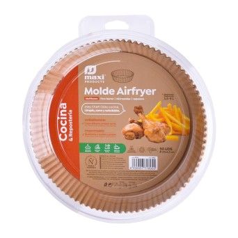MOLDE AIRFYER PAPEL SILICONADO 50PC 3,5-5L
