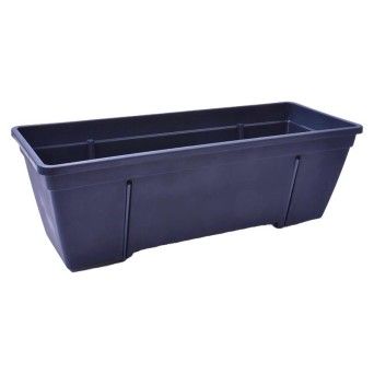 FLOREIRA C/SUPORTE 50CM CINZA CX32