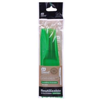 FACA DESC REUT VERDE 16.5CM 15UN 1357R
