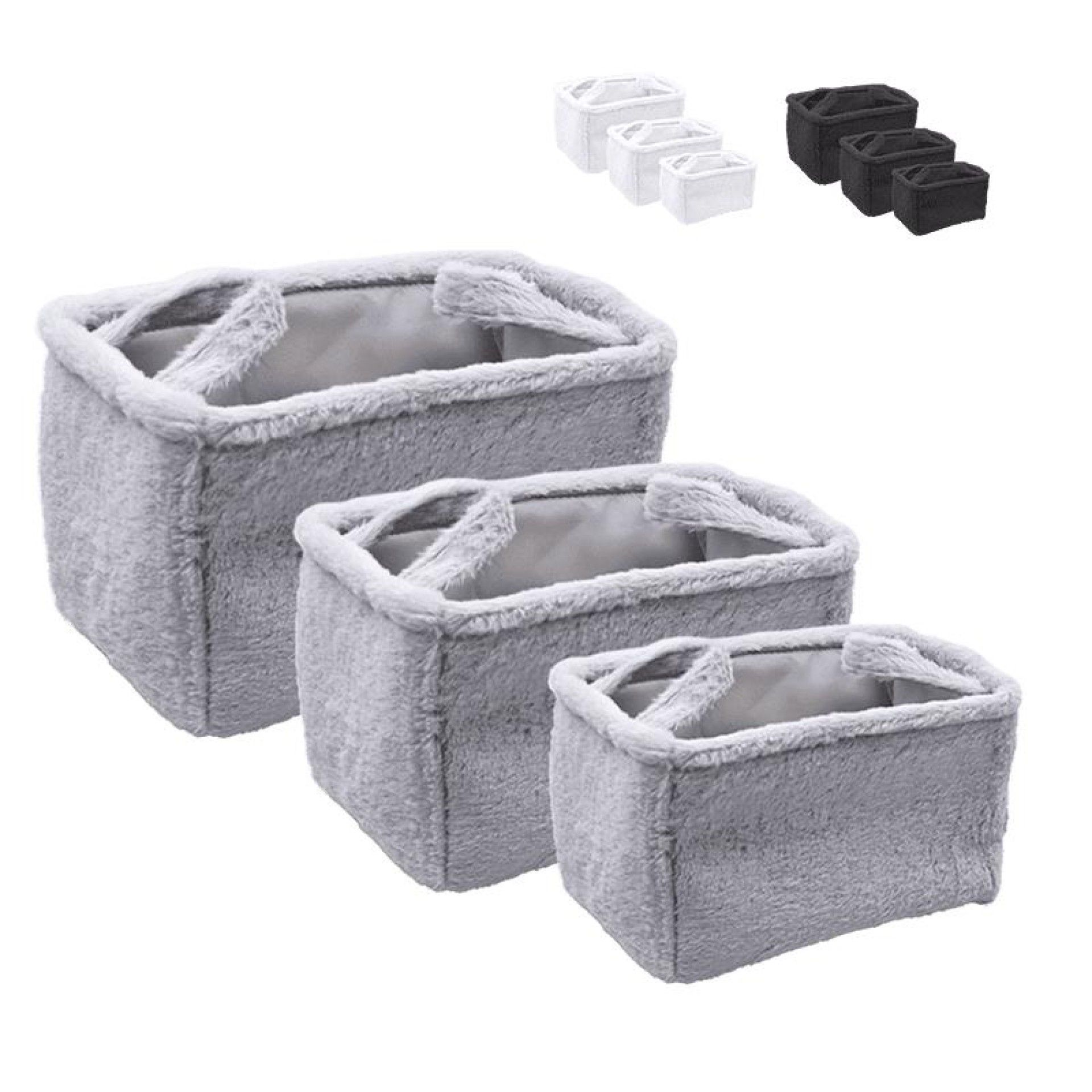 CONJ. 3 CESTOS PELUCHE 38X26X22CM CONJ. 3 CESTOS PELUCHE 38X26X22CM