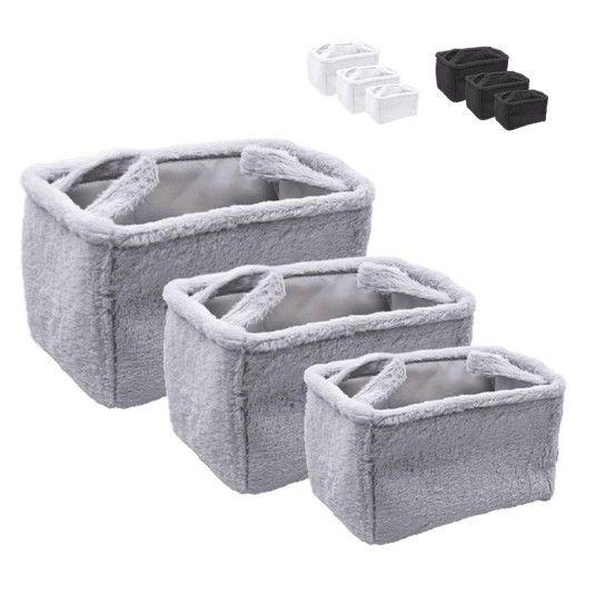 CONJ. 3 CESTOS PELUCHE 38X26X22CM CONJ. 3 CESTOS PELUCHE 38X26X22CM