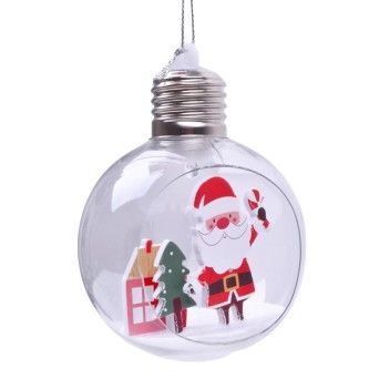 BOLA NATAL C/ LED 8CM DEC.680