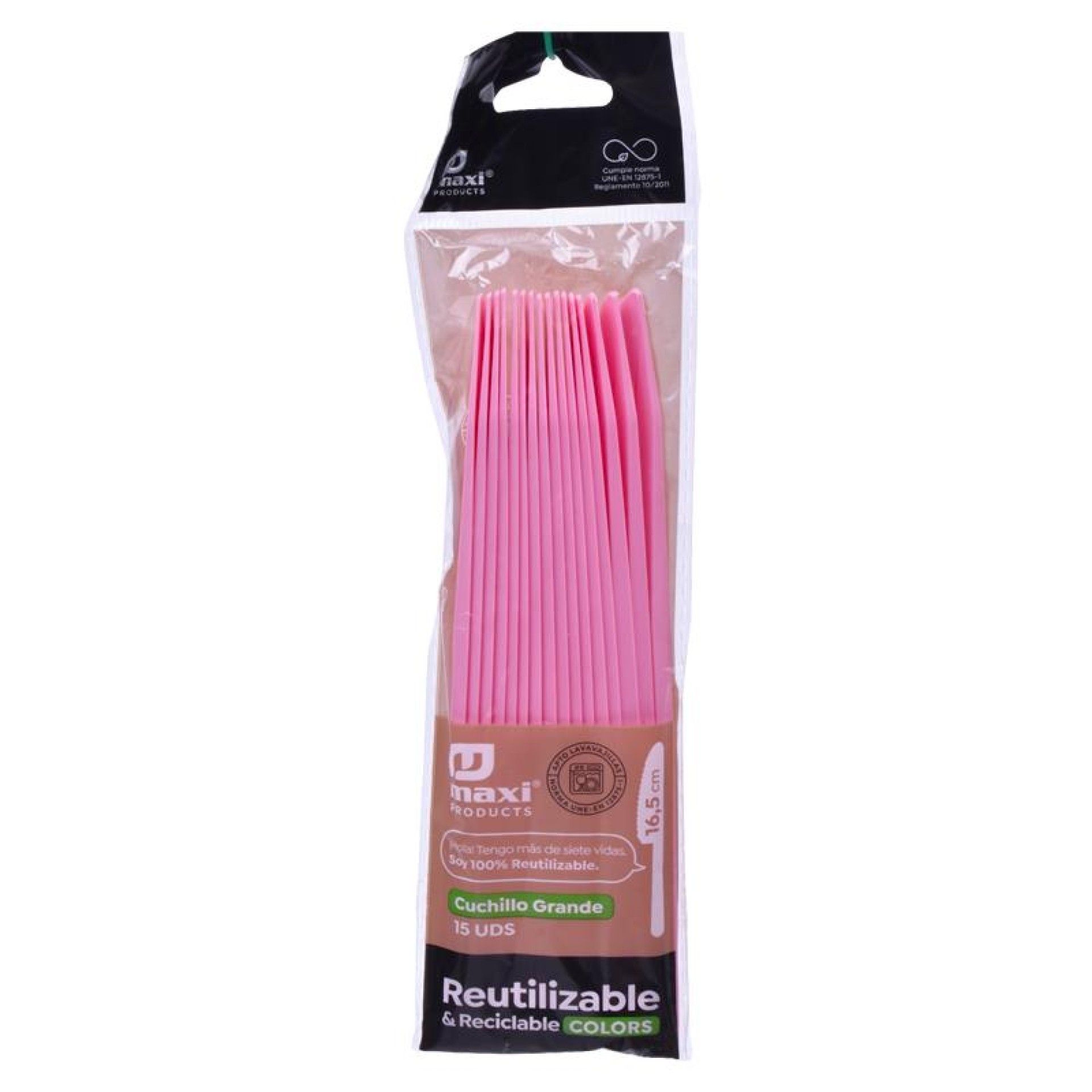 FACA DESC REUT ROSA 16.5CM 15UN 1341R FACA DESC REUT ROSA 16.5CM 15UN 1341R