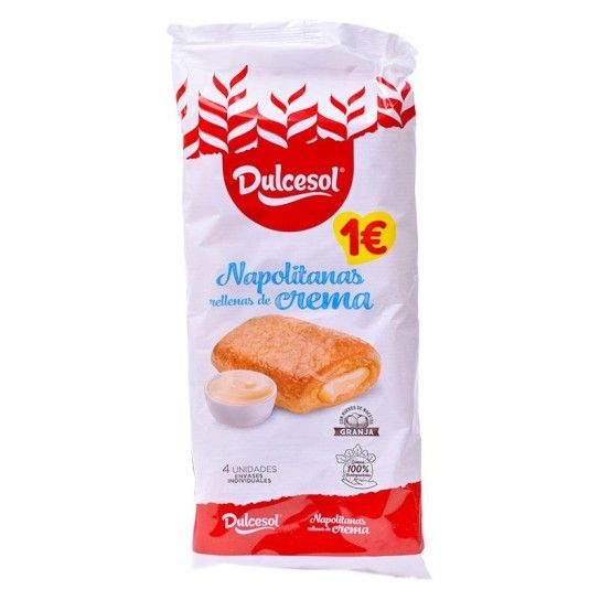 NAPOLITANAS CREME 4UN 160GR NAPOLITANAS CREME 4UN 160GR
