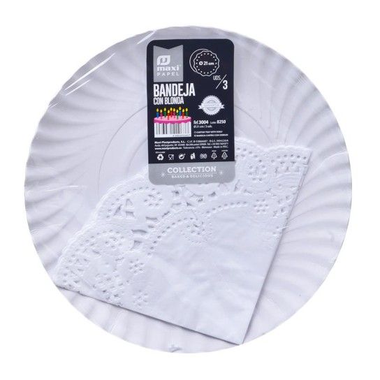 BANDEJA PAPEL BOLOS RED. BR. 2CM3UN CX72