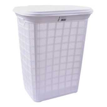 CESTO P/ROUPA 60L BRANCO 0105-01 CX6