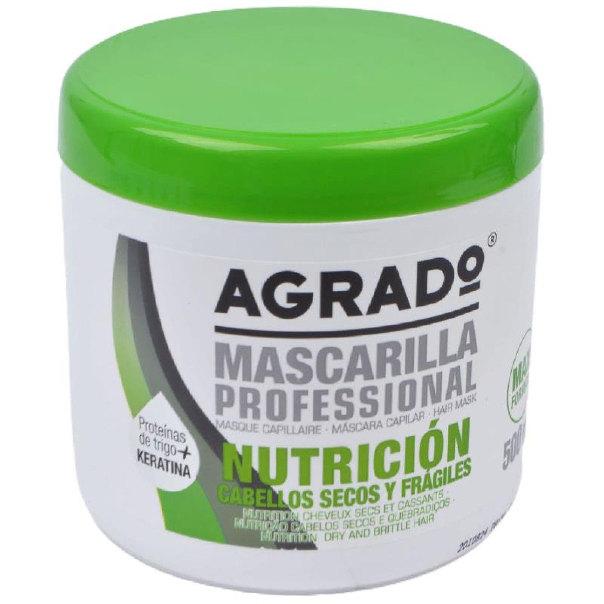 MASCARA CABELO AGRADO C. SECOS 500ML MASCARA CABELO AGRADO C. SECOS 500ML