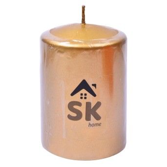 VELA PILLAR 7X10CM OURO CX36