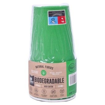 COPO CARTAO BIO VERDE 270CC 10UNID 8137