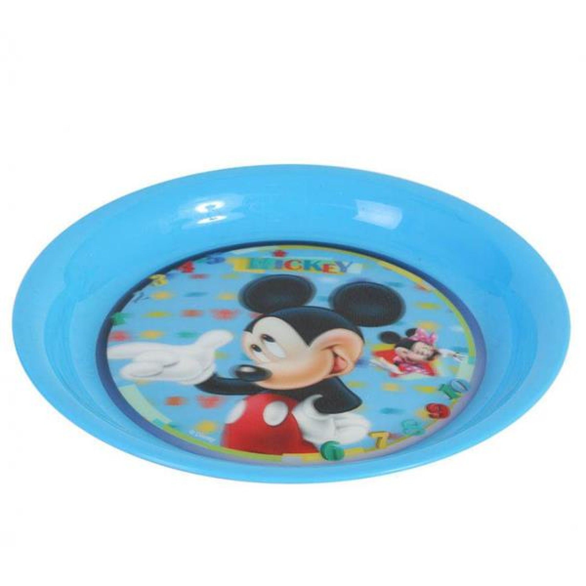 PLASTICO PRATO RASO MICKEY 22CM PLASTICO PRATO RASO MICKEY 22CM