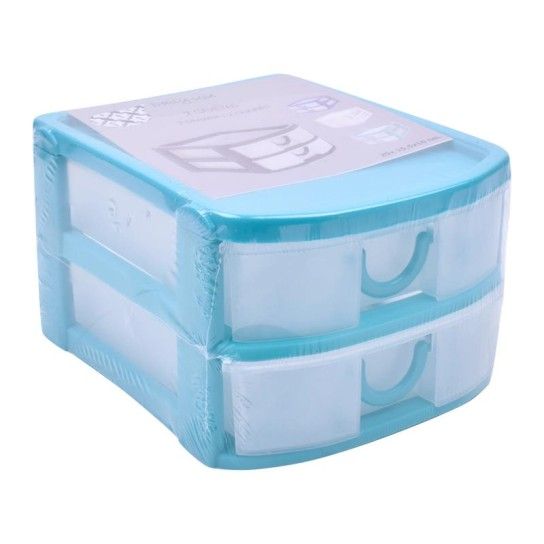 CAIXA PLAST C/ 2 GAVETAS JY-02B
