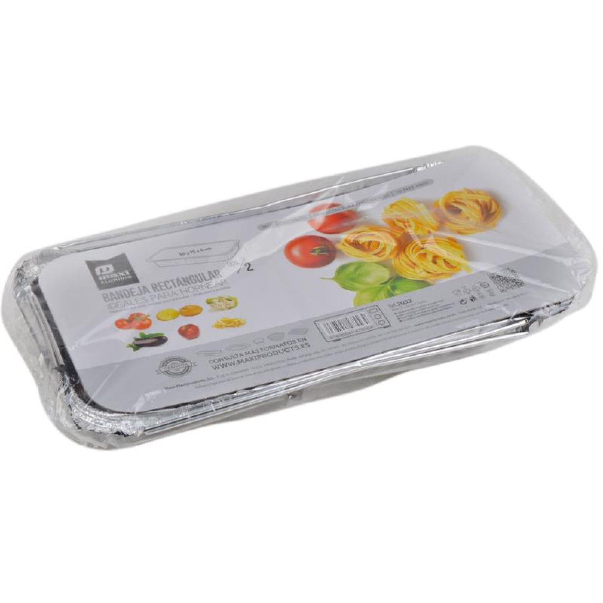 EMBALAGEM ALUM. ALIMENTOS 30X15X6,1MM 2UNI EMBALAGEM ALUM. ALIMENTOS 30X15X6,1MM 2UNI