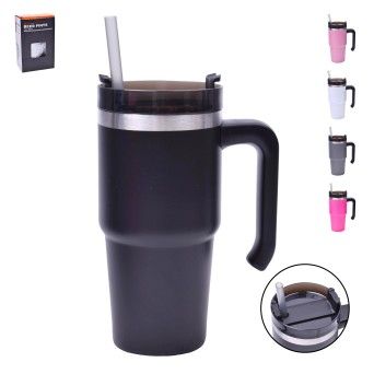 CANECA TERM. C/PALHINHA 600ML 2947-102 CX25