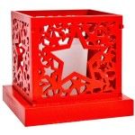 PORTA VELAS MAD. VERM. 11.3X11.3X10.5 PORTA VELAS MAD. VERM. 11.3X11.3X10.5