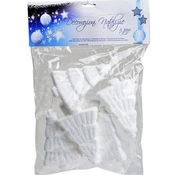 CONJ. 6 ARVORE NATAL BRC PENDURAR 8,5CM