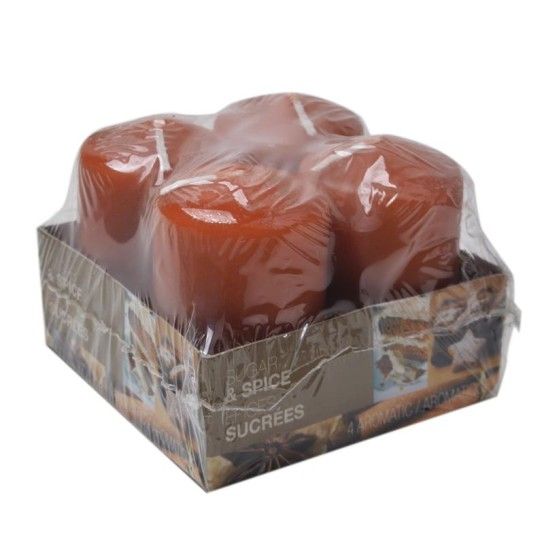 CONJ. 4 VELAS CANELA 18075 CONJ. 4 VELAS CANELA 18075