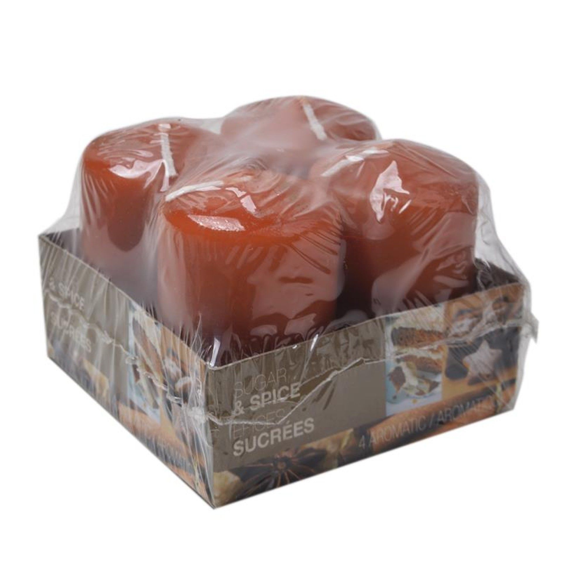 CONJ. 4 VELAS CANELA 18075 CONJ. 4 VELAS CANELA 18075