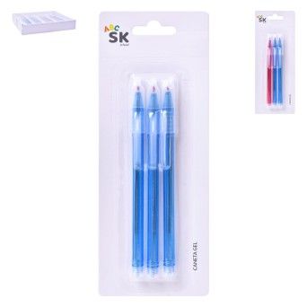 CANETA GEL 3UN 14CM 2556-012-03 CX288