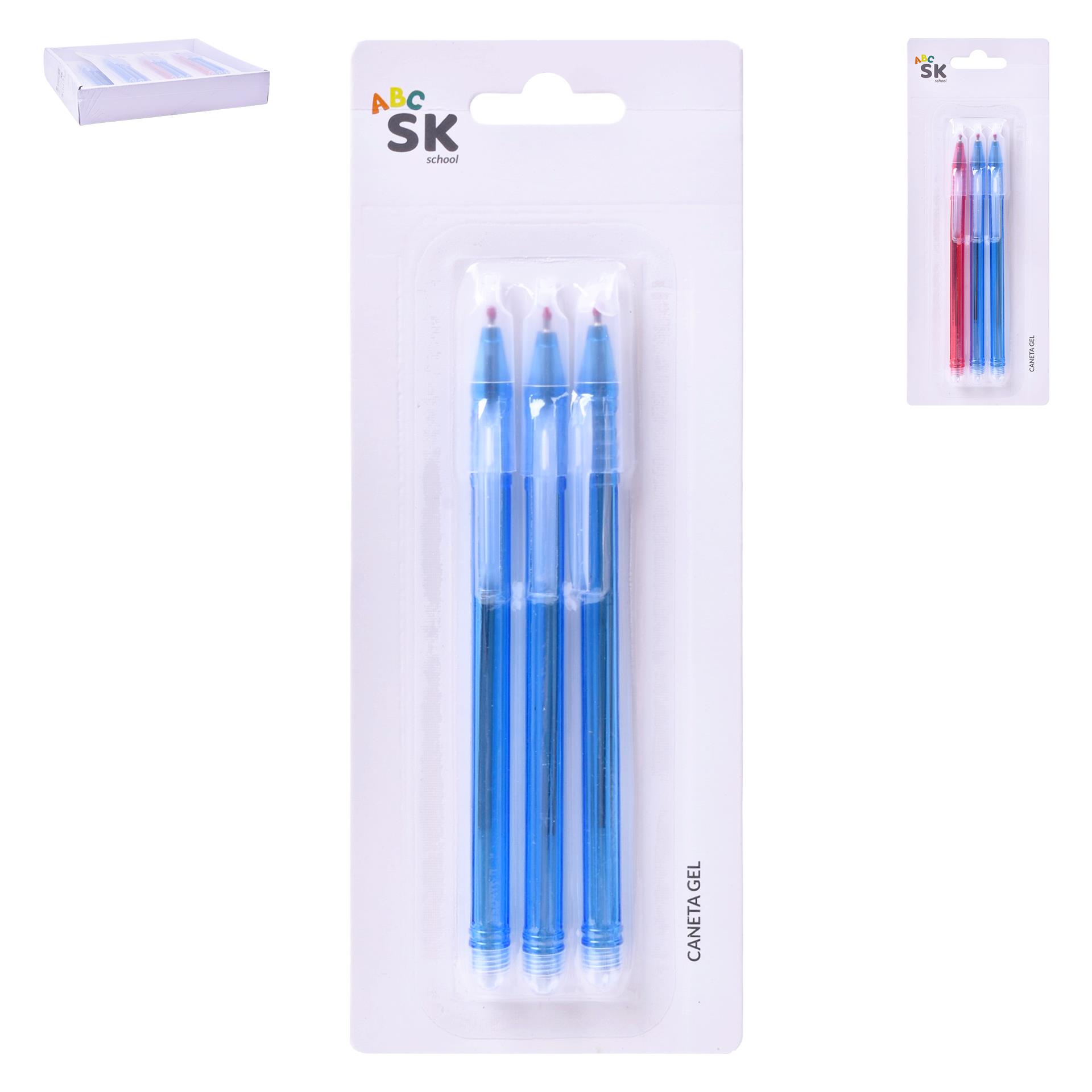 CANETA GEL 3UN 14CM 2556-012-03 CX288 CANETA GEL 3UN 14CM 2556-012-03 CX288