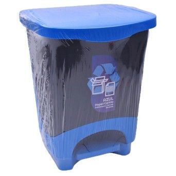 BALDE PEDAL C/TAMPA 10L ECOPONTO AZUL