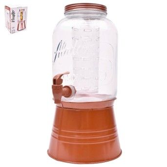 FRASCO COM SUPORTE E REFRIG.3800 ML COBRE