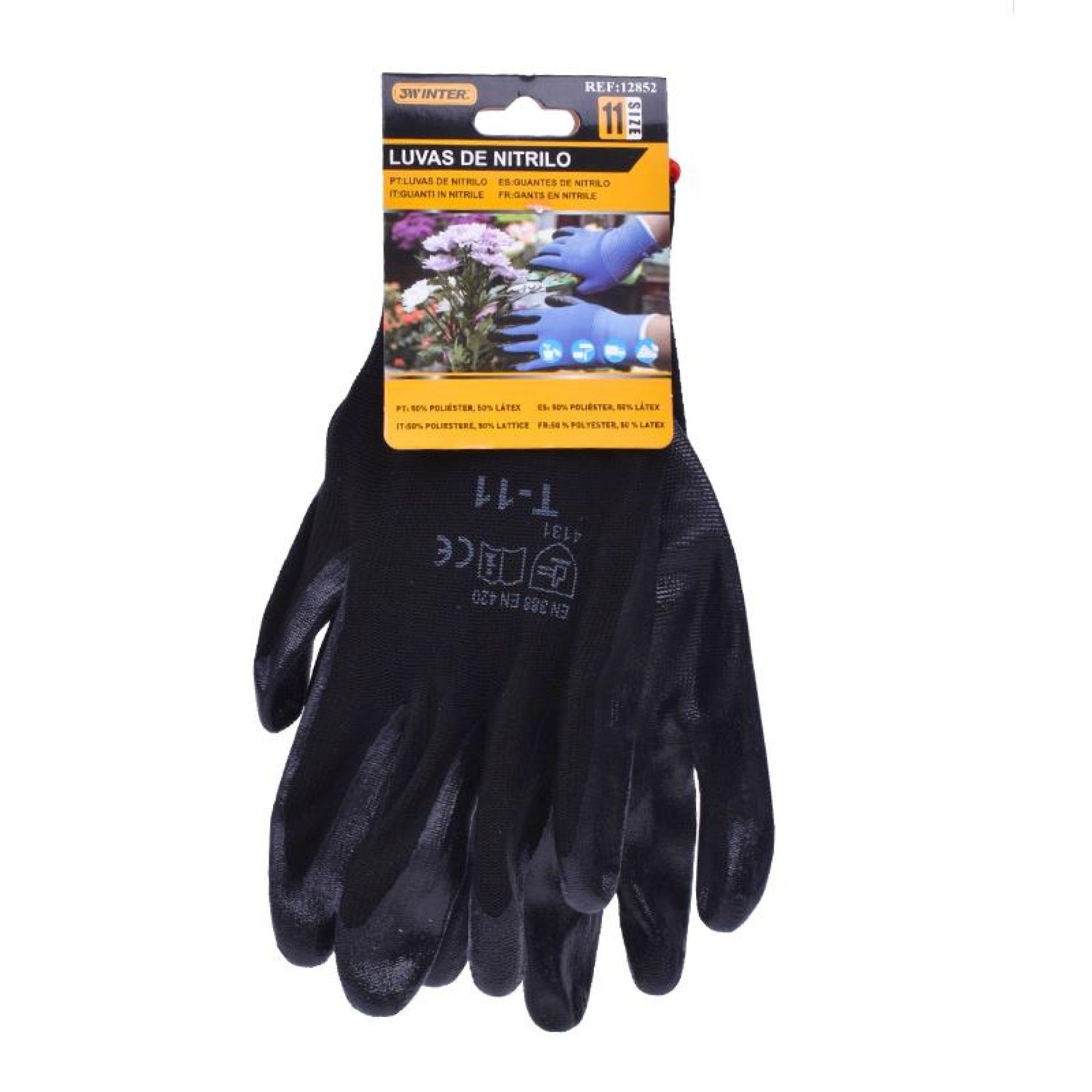 LUVAS NITRILO PRETAS 11 12852 LUVAS NITRILO PRETAS 11 12852