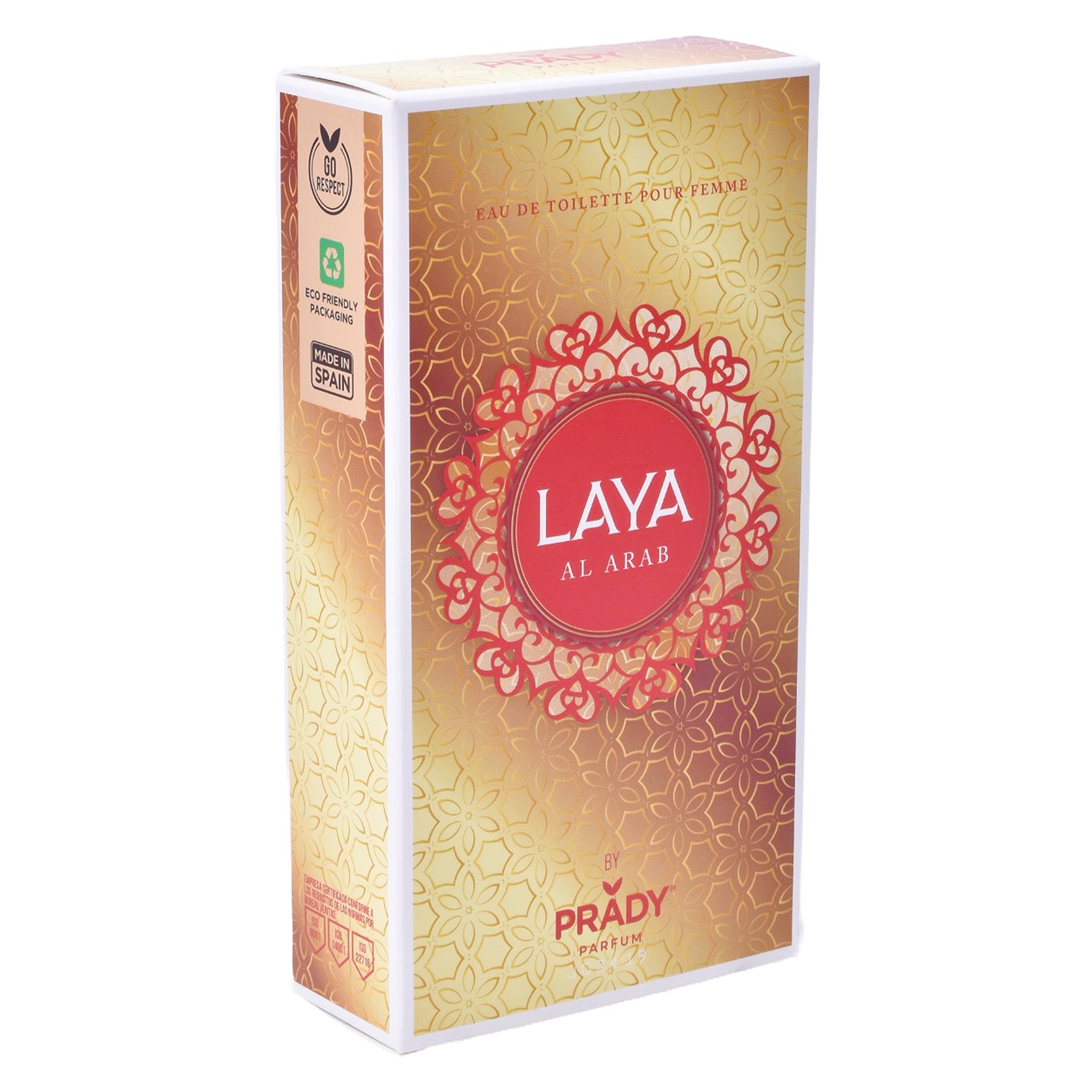 EAU DE TOILETTE LAYA MULHER 100ML CX24
