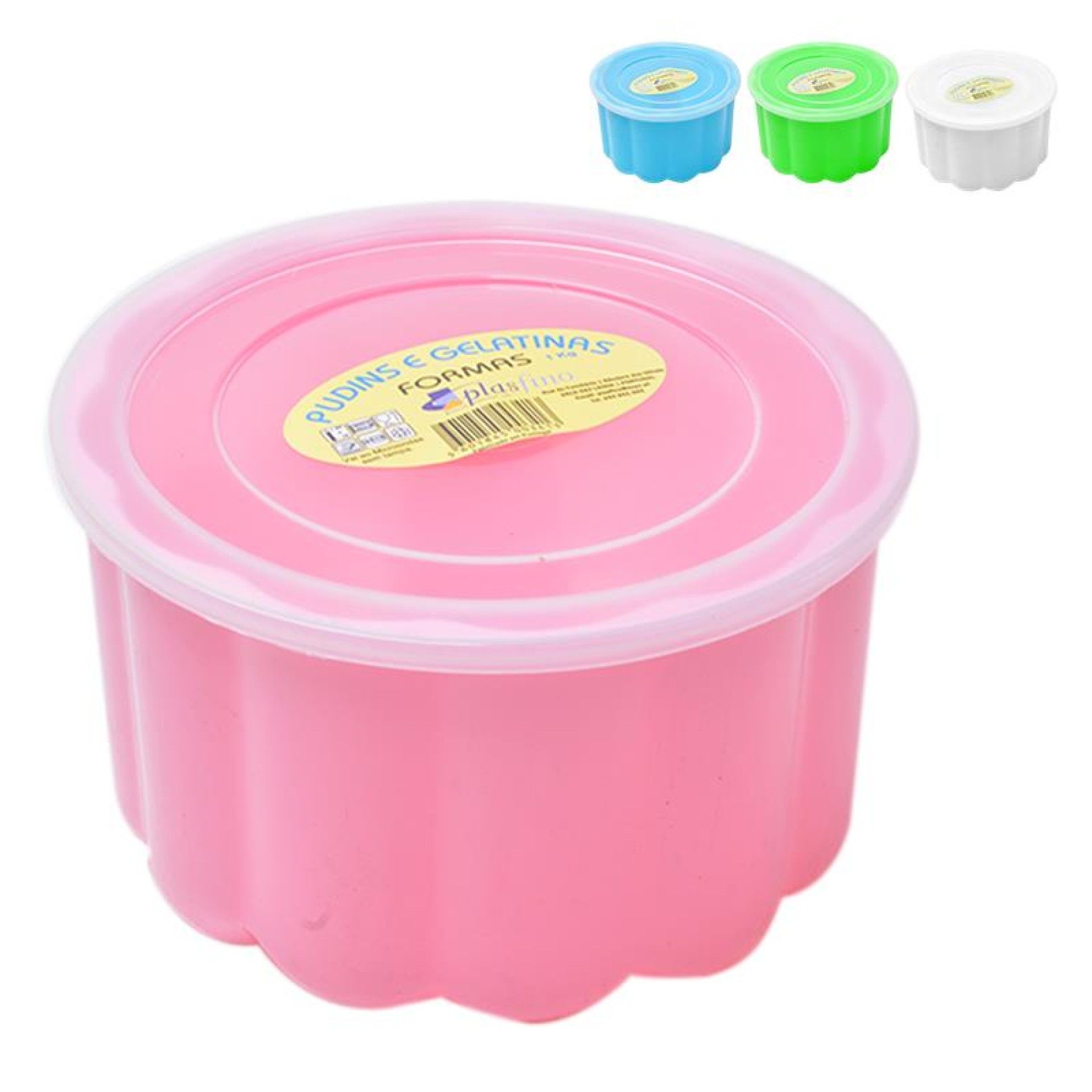 PLASTICO FORMA PUDIM 1KG PLASTICO FORMA PUDIM 1KG