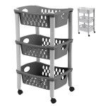 PLASTICO CARRO COZINHA 3 CESTOS