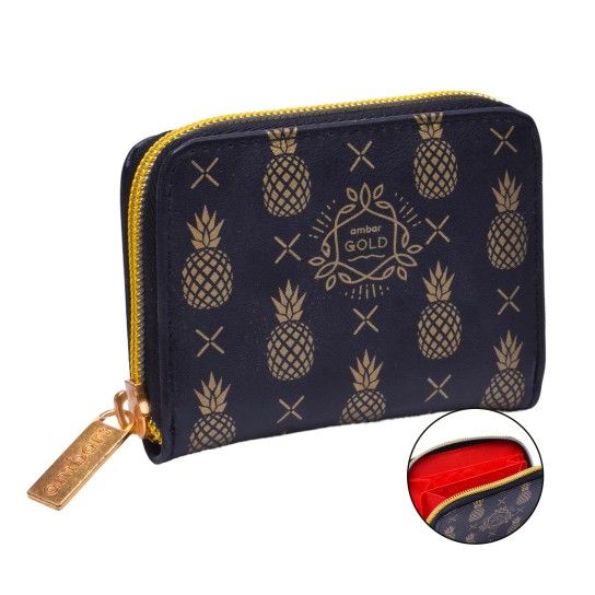 PORTA MOEDAS GOLD BLACK 64864