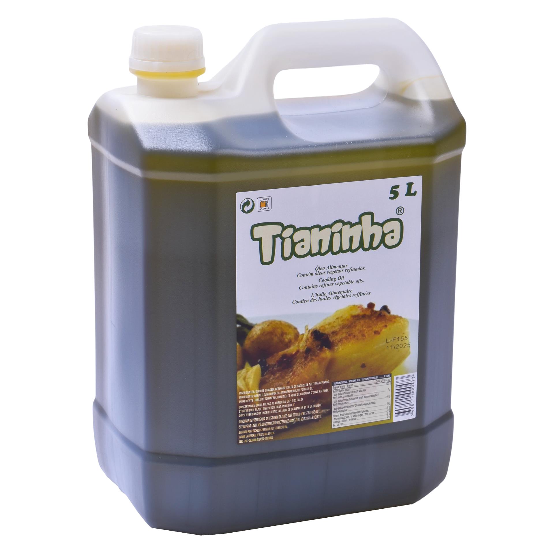 OLEO ALIMENTAR TIANINHA 5L OLEO ALIMENTAR TIANINHA 5L