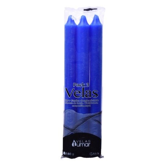 VELAS PACK3 AZUL VELAS PACK3 AZUL