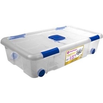 CAIXA PLASTICO N 11 C/RODAS 30L REF. 18923