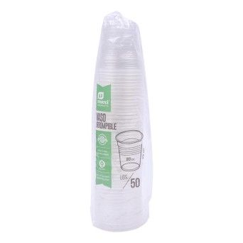 COPO CAFE PLAST 80CC TRANSP. 50UNI CX48