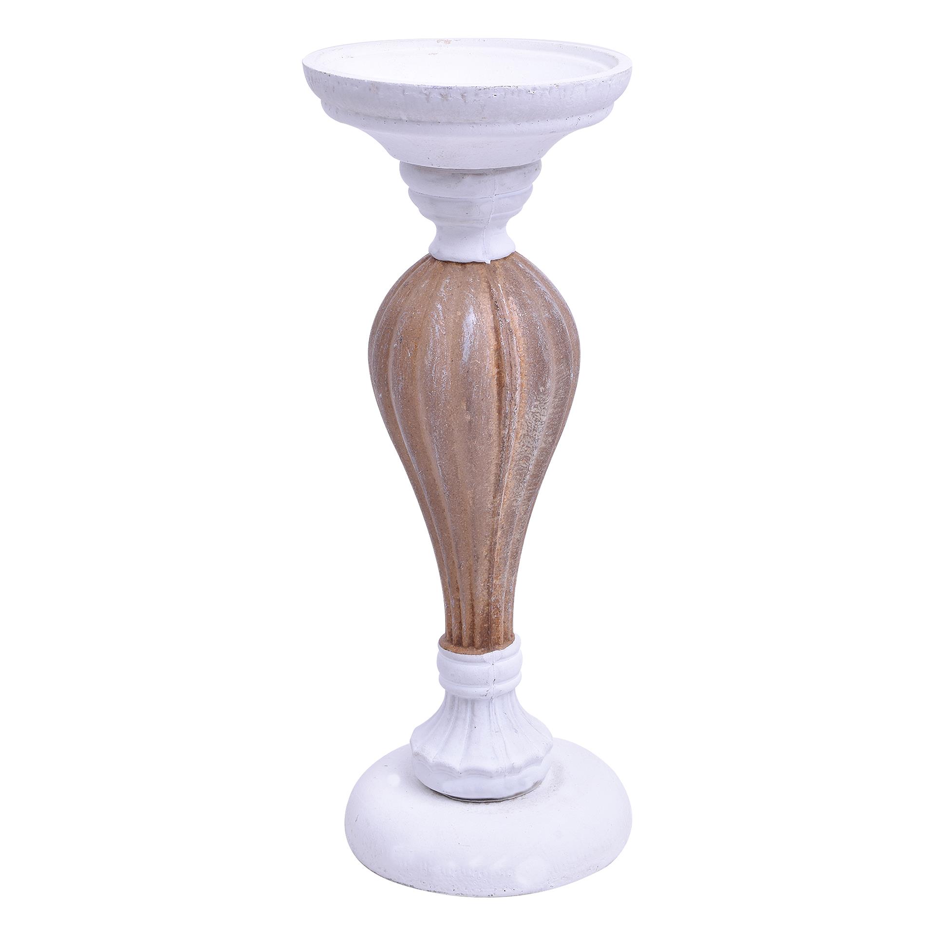 CASTIÇAL BRC/OURO 28CM CASTIÇAL BRC/OURO 28CM