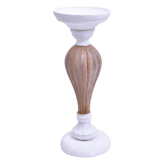 CASTIÇAL BRC/OURO 28CM CASTIÇAL BRC/OURO 28CM