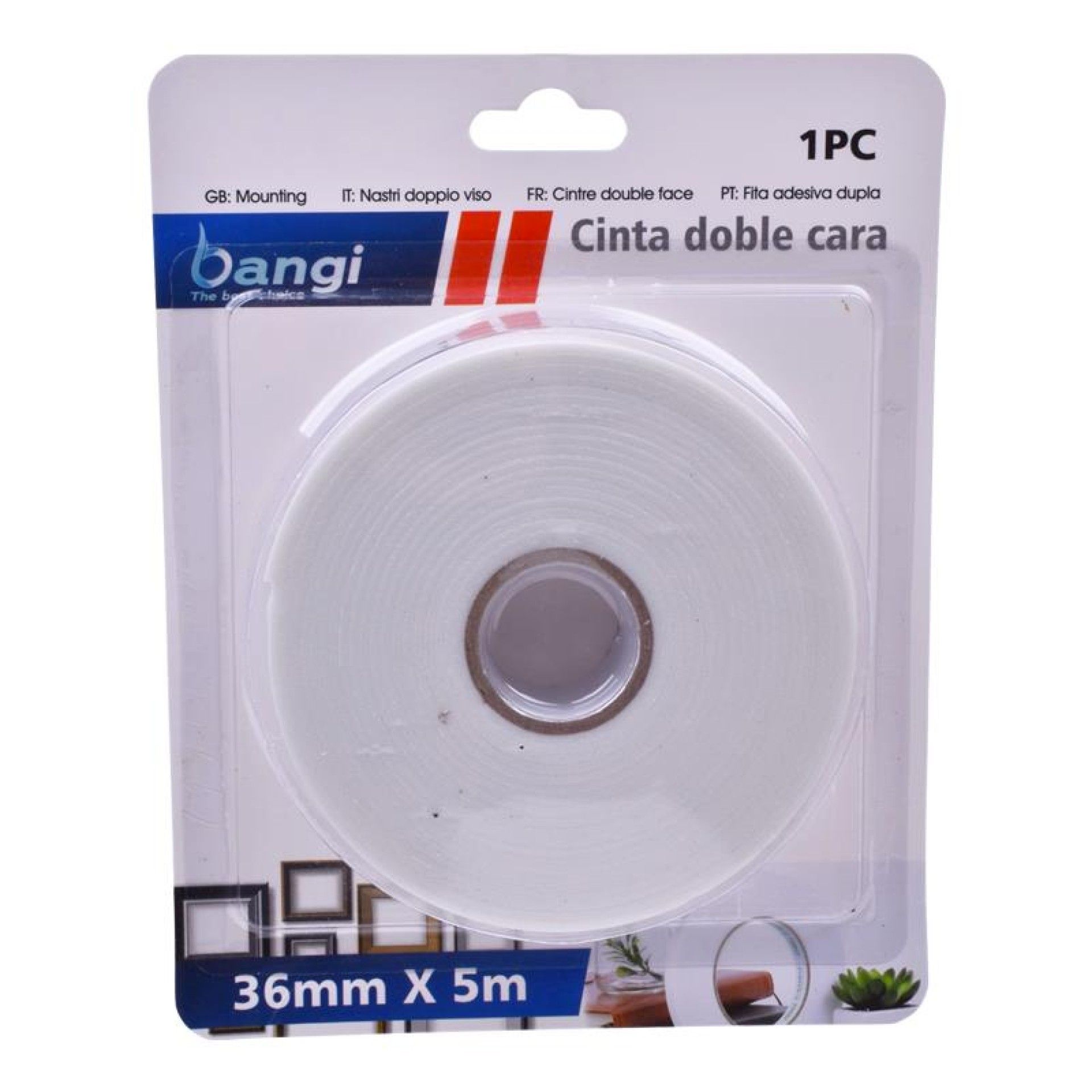 FITA ADESIVA DUPLA FACE 36MMX5M CX6 FITA ADESIVA DUPLA FACE 36MMX5M CX6