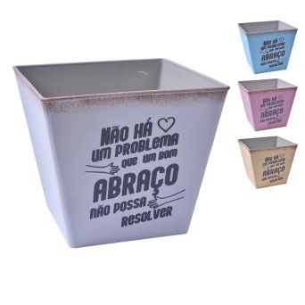 VASO PLT QUAD 17X17X15CM 0428-02C CX36