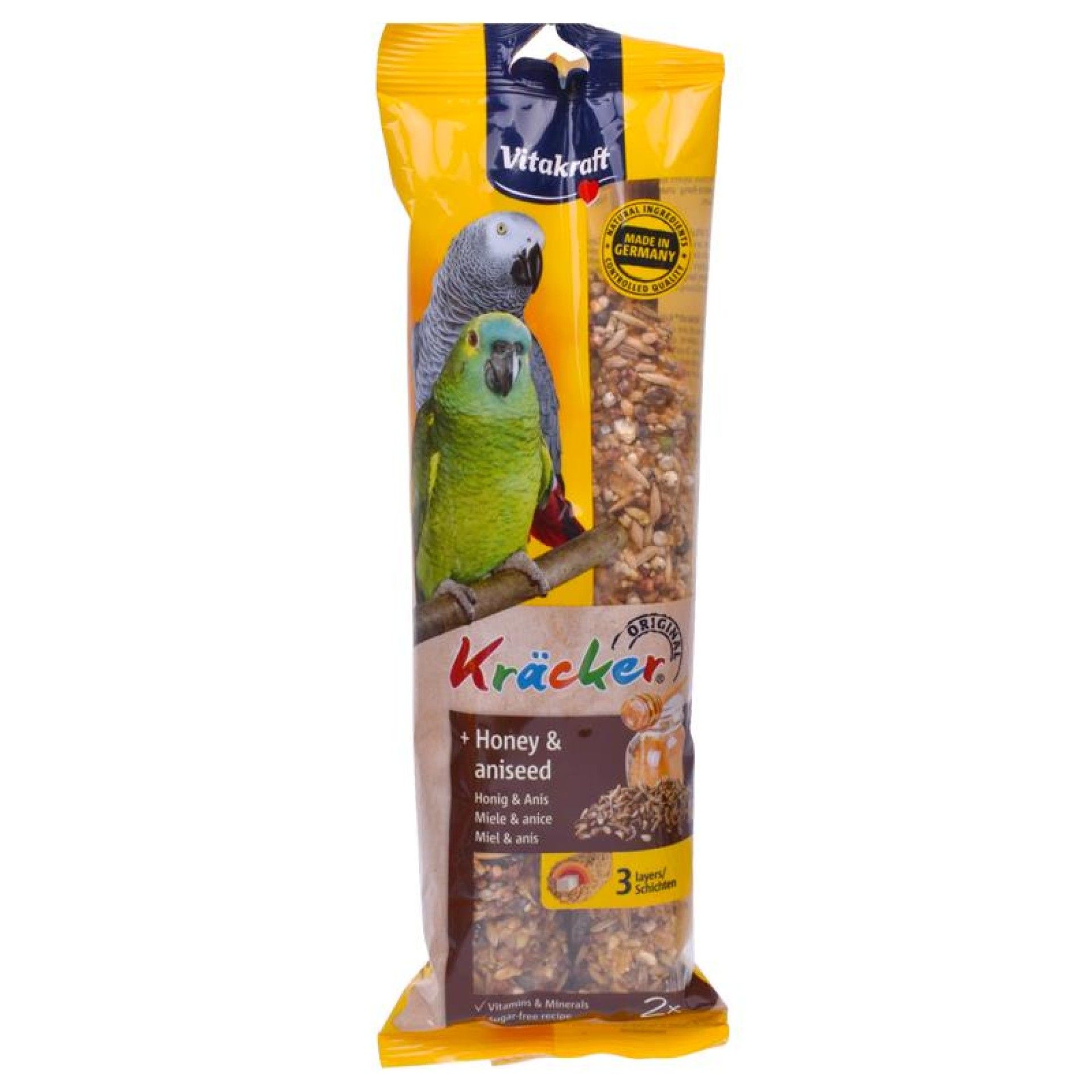 VITAKRAFT BARRITAS PAPAGAIO MEL/ANIS180GX VITAKRAFT BARRITAS PAPAGAIO MEL/ANIS180GX