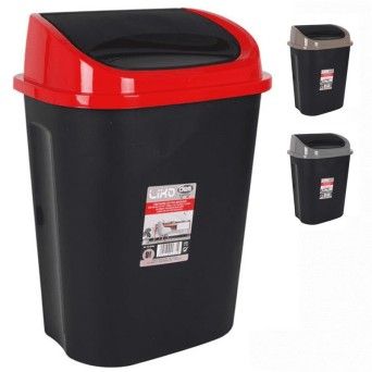BALDE LIXO  C/TAMPA BASC. 15L CORES