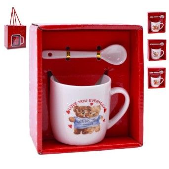 SET CANECA E COLHER 7,2X7,2 2645-109-10 CX120