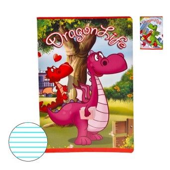CADERNO AGR A5 40F PAUT DRAGON