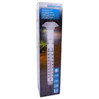 TERMOMETRO SOLAR LED GRUN 97CM 56174
