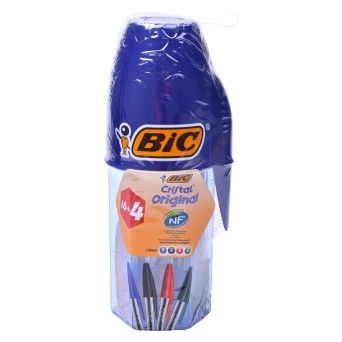 BIC CONJ 16+4CANETAS CRISTAL ORIGINAL CX20