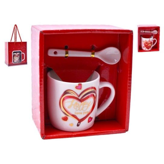 SET CANECA E COLHER 7,2X7,2 2645-109-11 CX120