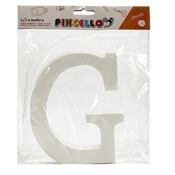 LETRA G MADEIRA BRANCA 1.8X15CM 24006