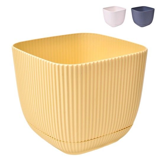VASO QUADRADO CORAL NO.4 KRS-384 CX12
