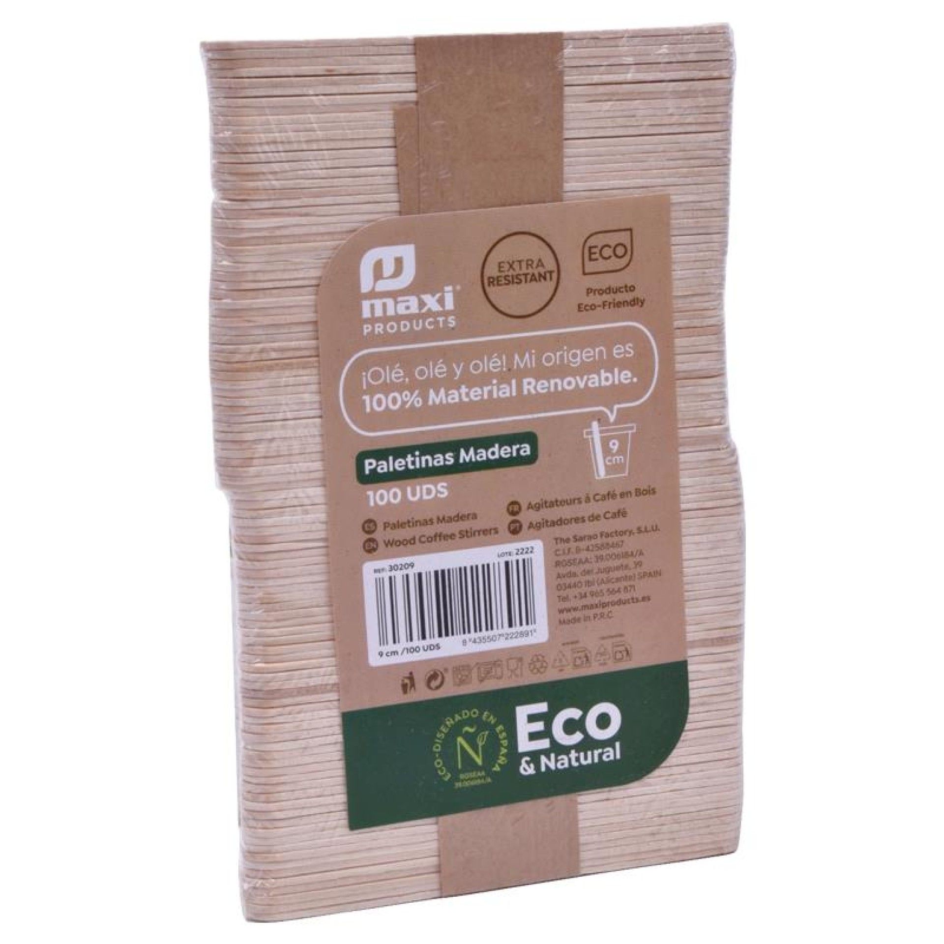 PALETINA MADEIRA 100UNI ECO CX40 PALETINA MADEIRA 100UNI ECO CX40