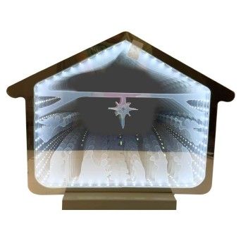 CENARIO DE NATAL 3D 41,5 CM BRANCO 210