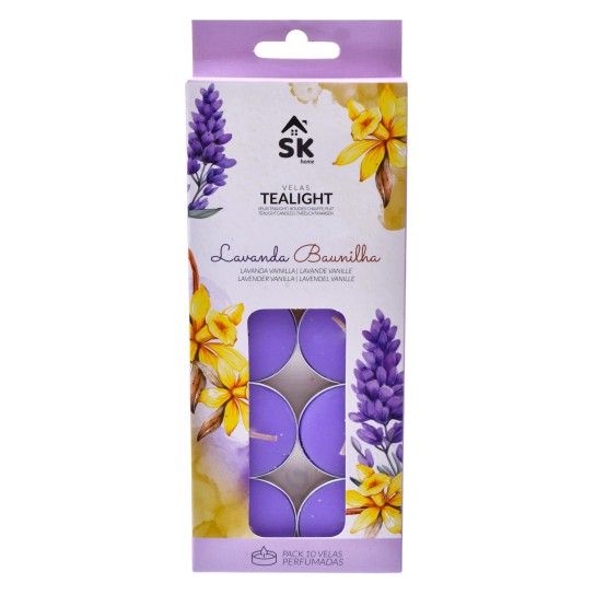VELA TEA LIGHT LAV/BAUN 0082-081 CX24